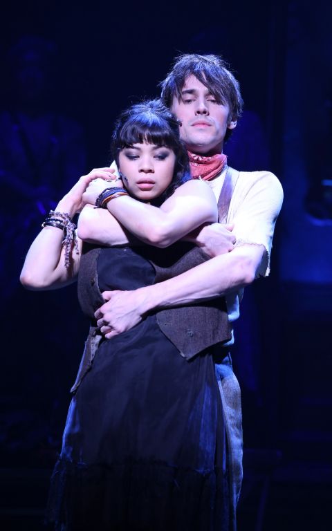 Reeve Carney starred alongside his girlfriend in Hadestown.